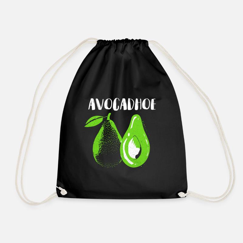 Avocado - Turnbeutel - Schwarz