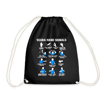 Plongeur Cadeau Drôle Diving Plongée Sport Mer - Sac de sport léger - noir - Devant