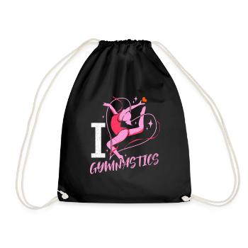 Gymnastics - Drawstring Bag - black - Front