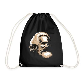 Communism Lenin Marx Class Struggle Social - Drawstring Bag - black - Front