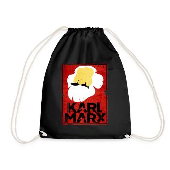 Communism Lenin Marx Class Struggle Social - Drawstring Bag - black - Front