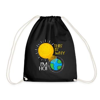 Earth Day - Drawstring Bag - black - Front