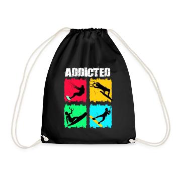 Kiteboard Kite kite-kite-cadeau kite-surf - Sac de sport léger - noir - Devant