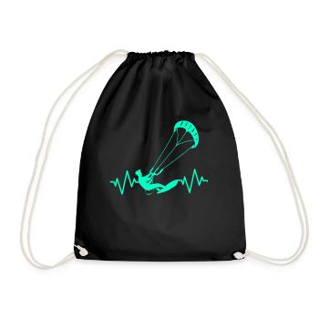 Kiteboard Kite kite-kite-cadeau kite-surf - Sac de sport léger - noir - Devant