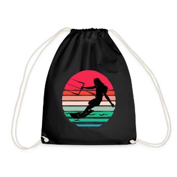 Kiteboard Kite kite-kite-cadeau kite-surf - Sac de sport léger - noir - Devant