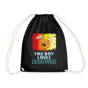 Dodo - Drawstring Bag - black - Front