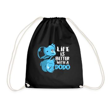 Dodo - Drawstring Bag - black - Front