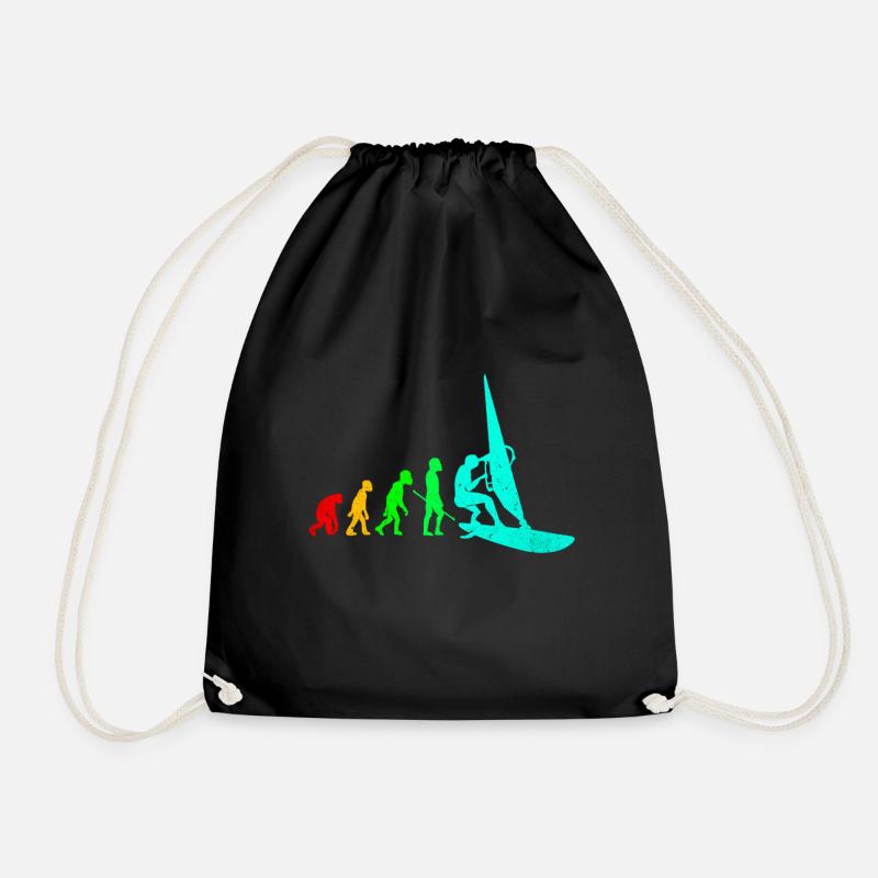 Windsurfen - Turnbeutel - Schwarz