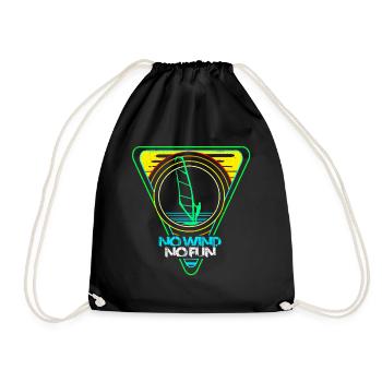 Windsurfing - Drawstring Bag - black - Front