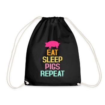 Porc - Sac de sport léger - noir - Devant