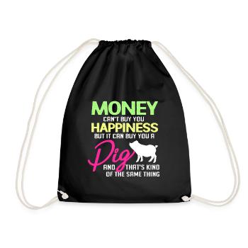 Porc sau cochon porcelet porcelet porcelet Ebene - Sac de sport léger - noir - Devant
