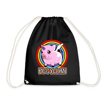 Porc sau cochon porcelet porcelet porcelet Ebene - Sac de sport léger - noir - Devant