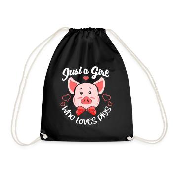 Porc sau cochon porcelet porcelet porcelet Ebene - Sac de sport léger - noir - Devant