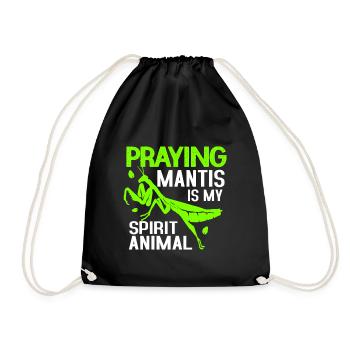 Mante religieuse Entomologie Insekt Zoologie Proverbe - Sac de sport léger - noir - Devant