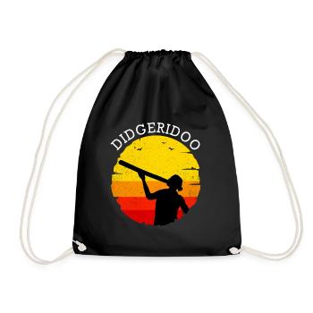 Didgeridoo - Drawstring Bag - black - Front