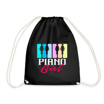 Piano - Turnbeutel - Schwarz - Vorne