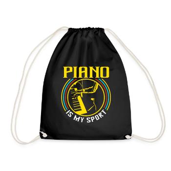 Pianiste Piano Piano Musique Classique Instrument - Sac de sport léger - noir - Devant