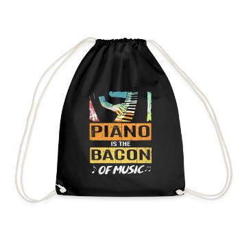 Piano - Turnbeutel - Schwarz - Vorne