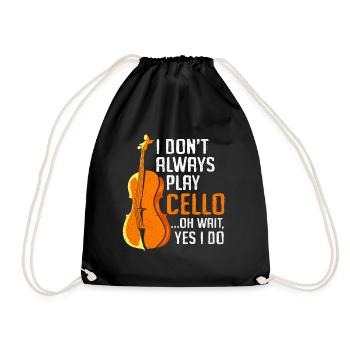 Cello - Turnbeutel - Schwarz - Vorne