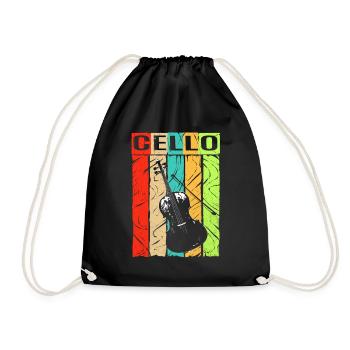 Cello - Drawstring Bag - black - Front