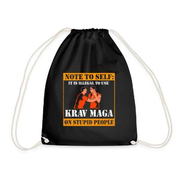 Krav Maga - Sac de sport léger - noir - Devant