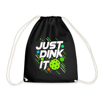 Pickleball - Drawstring Bag - black - Front