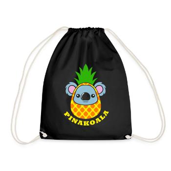 Koala Bear Australia Backpacker Koala Animal Welfare - Drawstring Bag - black - Front
