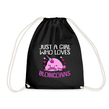 Blobfish - Drawstring Bag - black - Front