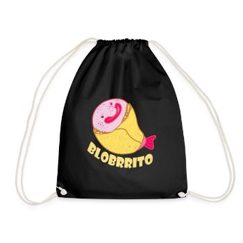 Blobfish - Drawstring Bag - black - Front