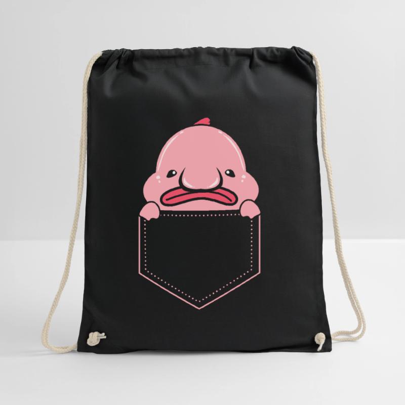 Blobfish Deep Sea Grumpy Introverted Gift Drawstring Bag