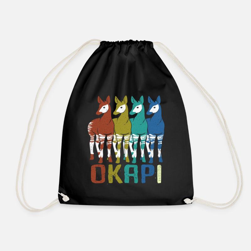 Okapi - Turnbeutel - Schwarz