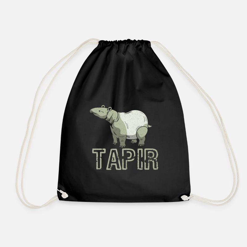 Tapir - Turnbeutel - Schwarz