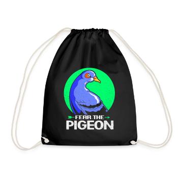 Dove - Drawstring Bag - black - Front