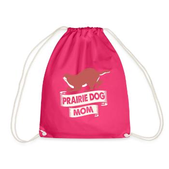 Erdhörnchen Präriehund Murmeltier Prärie Nagetier - Turnbeutel - Fuchsia - Vorne