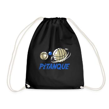 Pétanque - Turnbeutel - Schwarz - Vorne
