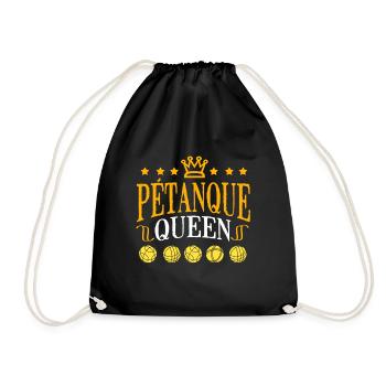 Pétanque Bocce Raffa Boule Sport Ball Petanque - Drawstring Bag - black - Front