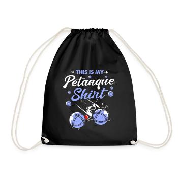 Pétanque Bocce Raffa Boule Sport Ball Petanque - Drawstring Bag - black - Front