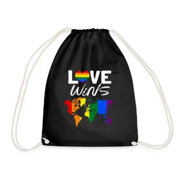 LGBT - Sac de sport léger - noir - Devant