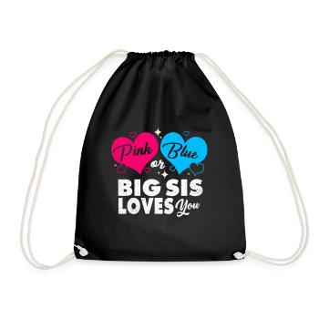 Pregnancy - Drawstring Bag - black - Front