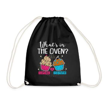 Pregnancy - Drawstring Bag - black - Front