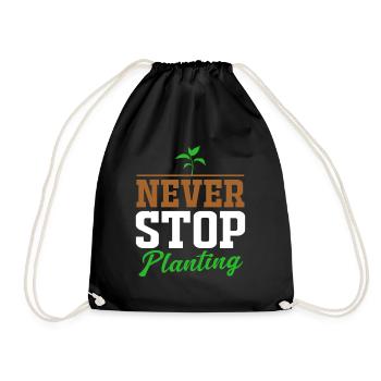 Garden Gardening Horticulture Florist Gardener - Drawstring Bag - black - Front