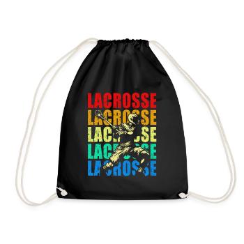 Lacrosse - Drawstring Bag - black - Front