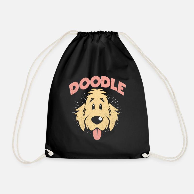 Doodle - Turnbeutel - Schwarz