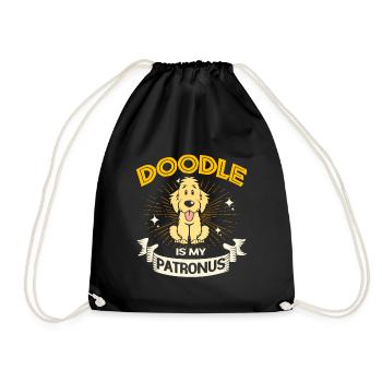 Doodle Chien Goldendoodle Golden Retriever Pudel - Sac de sport léger - noir - Devant
