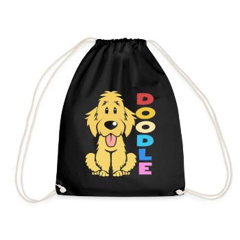 Doodle Chien Goldendoodle Golden Retriever Pudel - Sac de sport léger - noir - Devant