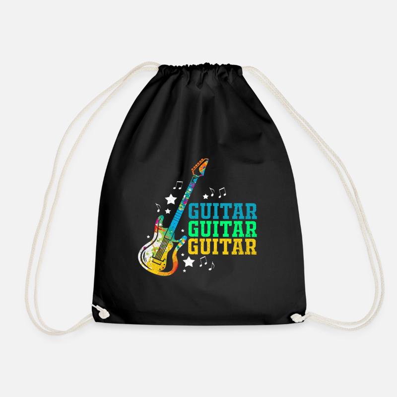 Gitarre - Turnbeutel - Schwarz