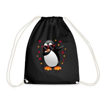 Dabbing Pingouin Dab dance lunettes de soleil étoiles lust - Sac de sport léger - noir - Devant