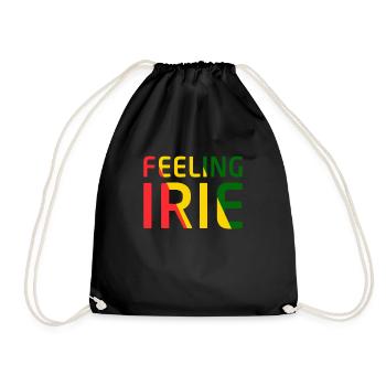 Feeling Irie Reggae Ganya Jamaïque Rasta Music - Sac de sport léger - noir - Devant