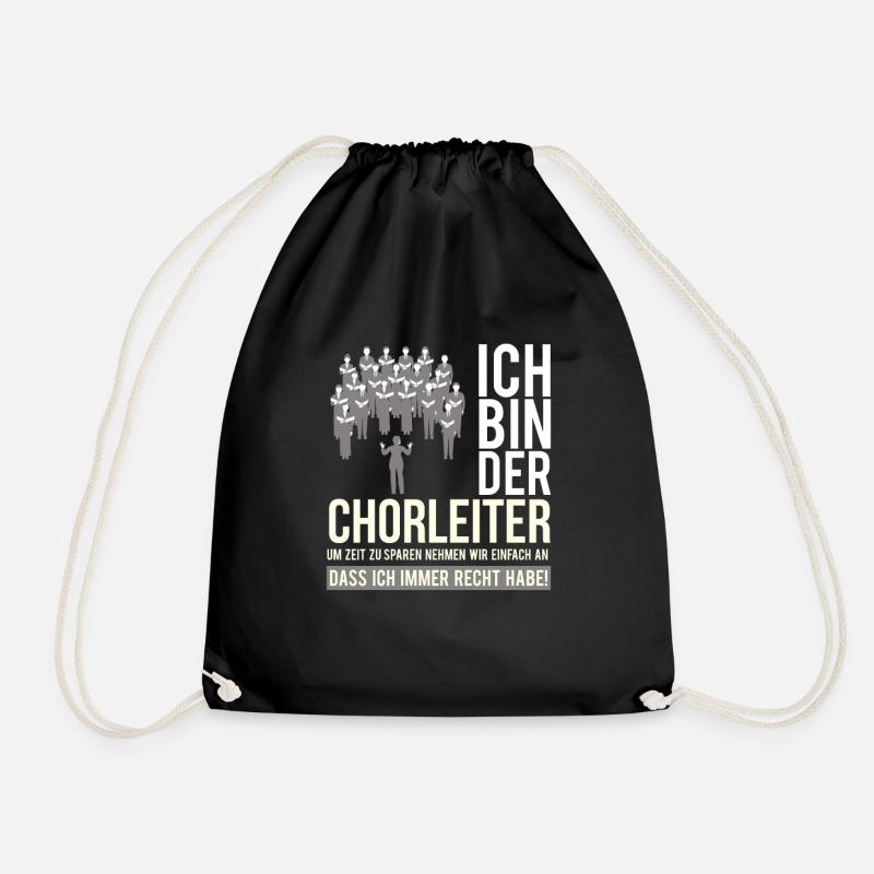 Chorleiter Dirigent Chorleitung Chor Orchester - Turnbeutel - Schwarz