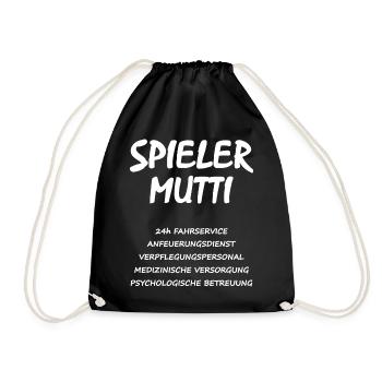 Spieler Mutti - Turnbeutel - Schwarz - Vorne